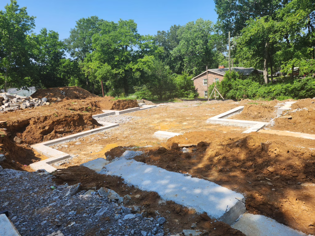 Footings for home in Eagleville, TN Footings for home in Eagleville, TN